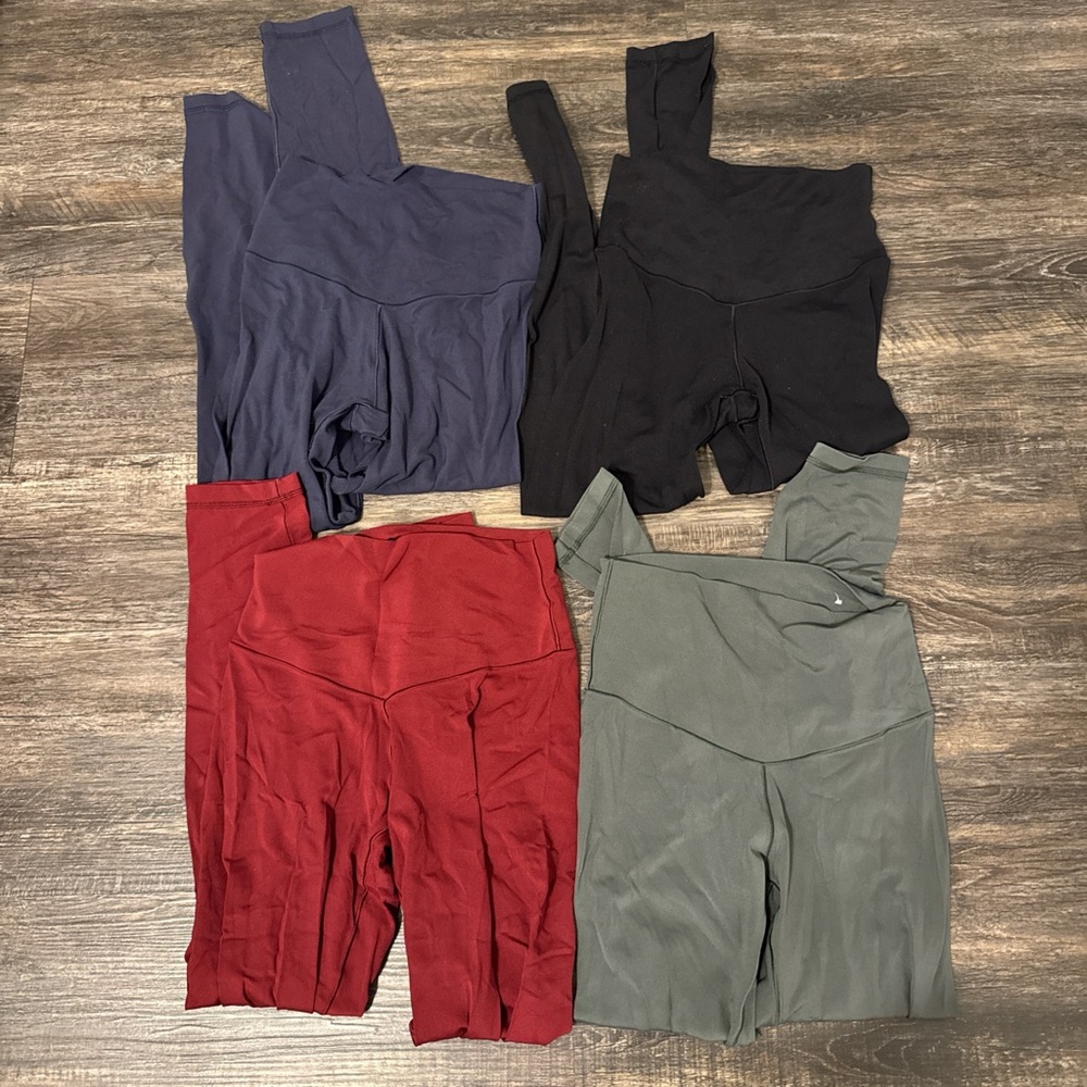 Aerie Women's Leggings Set - Olive, Burgundy, Navy, Black